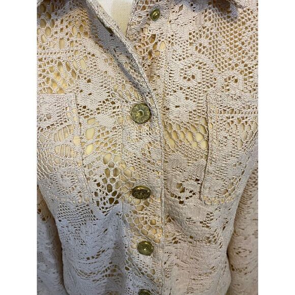 Peck & Peck Lace Overlay Jacket-Size Large - Picture 4 of 9